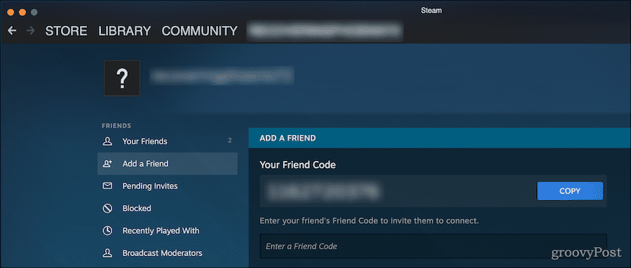 So finden Sie den Freundescode auf Steam