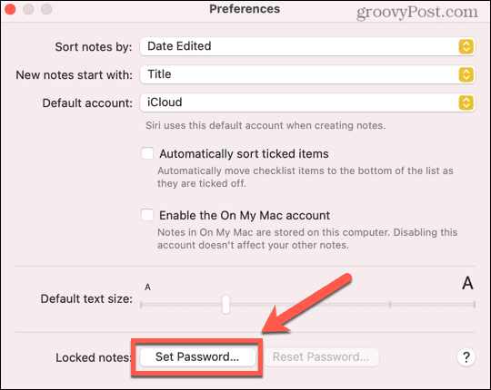 mac neues passwort setzen