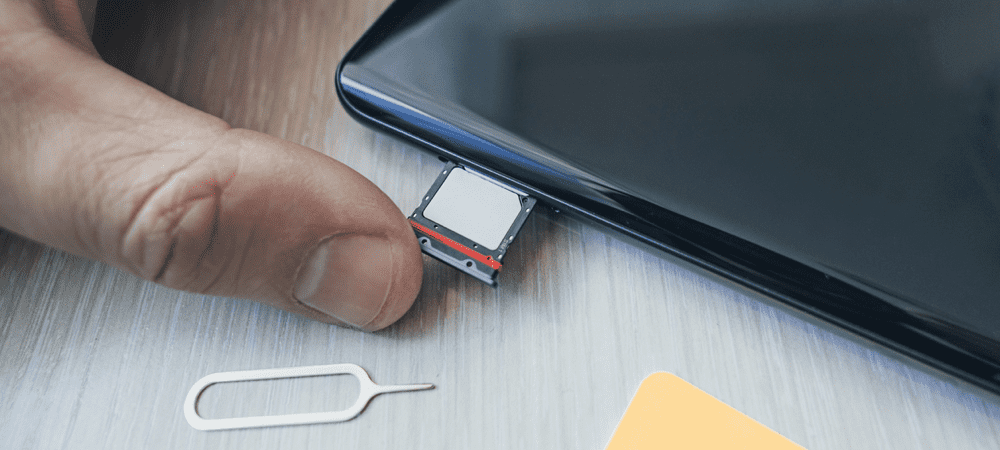 Öffnen des SIM-Kartensteckplatzes auf iPhone oder Android
