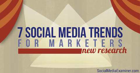 Social Media Trends für Vermarkter