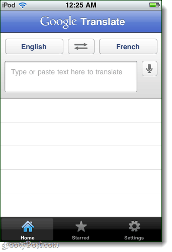 Google Übersetzer app