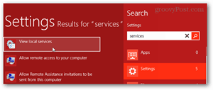 Windows 8-Dienste rasten ein
