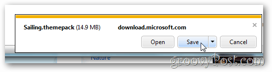 Windows 7 kostenloses Thema speichern