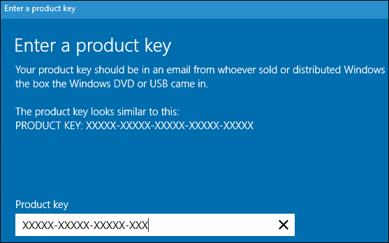 Ändern Sie den Windows 10-Produktschlüssel