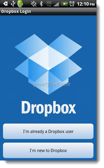 Android Dropbox Dropbox Login installieren