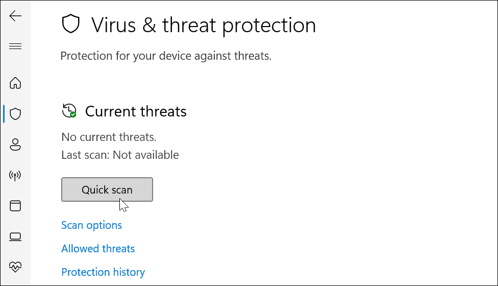 Schnellscan Verwenden Sie die Windows-Sicherheit unter Windows 11 für optimalen Schutz