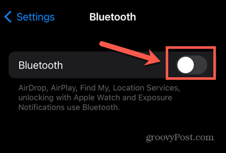 Bluetooth ausschalten