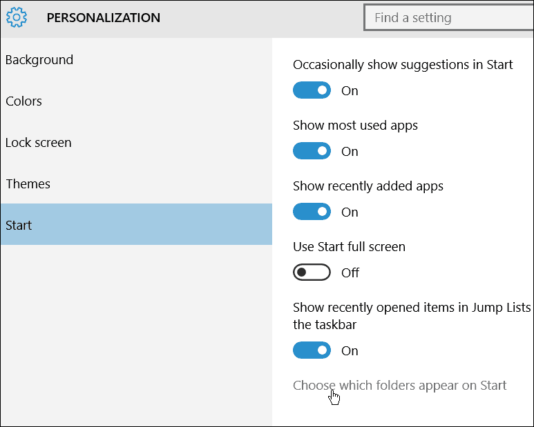 Windows 10-Personalisierung