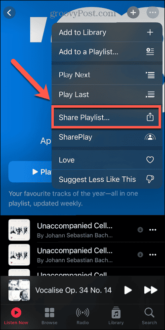 Apple Music Share-Playlist