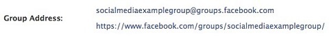 Popup der benutzerdefinierten URL der Facebook-Gruppe