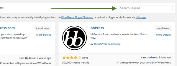 WordPress-Plugin-Suche