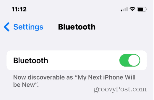 Ändern Sie den Bluetooth-Namen auf dem iPhone