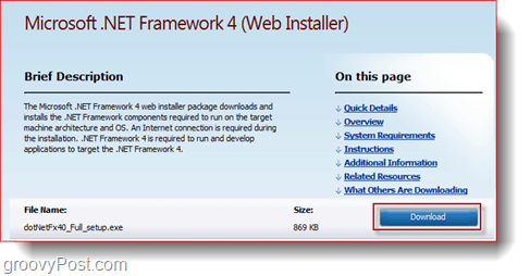 Aktualisieren Sie das Microsoft.net-Framework