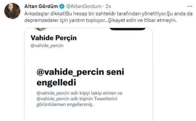 Im Auftrag von Vahide Perçin eröffnetes gefälschtes Konto