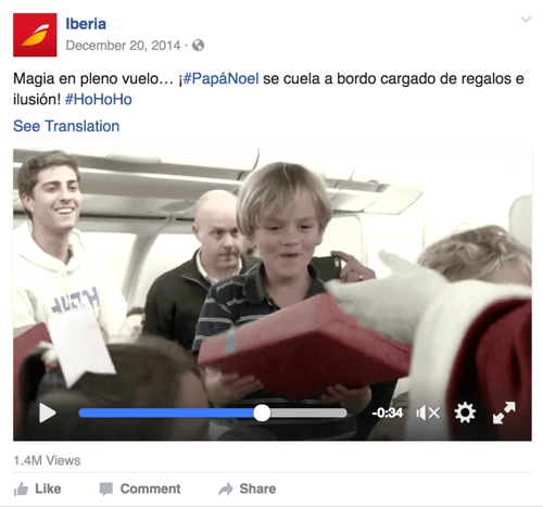 Diese Videokampagne von Iberia Airlines verbindet sich mit den Emotionen der Feiertage.