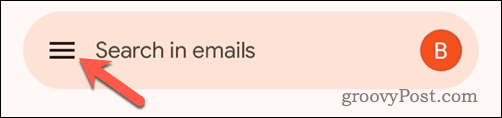 Öffnen Sie das Gmail-Menü