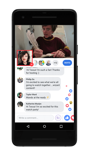 Facebook führt auch Live-Kommentare ein, mit denen ein Watch Party-Moderator innerhalb einer Watch Party Bild für Bild live gehen und Kommentare während der Wiedergabe von Videos austauschen kann.
