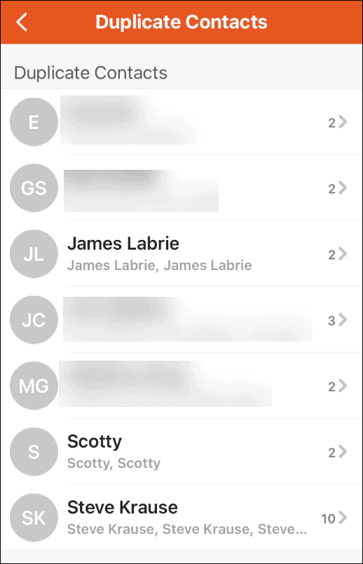 Duplikate löschen doppelte Kontakte auf dem iPhone