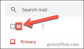 Google Mail Klicken Sie auf die Schaltfläche Alle E-Mail-Zusatzoptionen