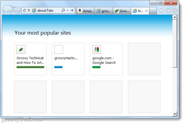 Internet Explorer 9 Release Kandidat Screenshot