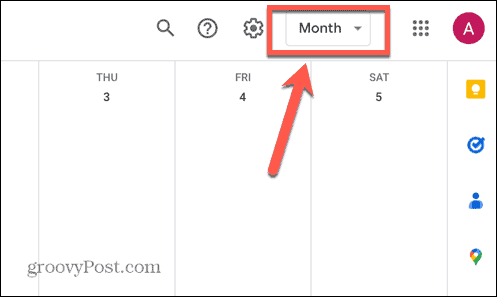 Anzeigeoptionen für den Google-Kalender