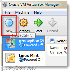 Erstellen Sie eine neue VM in Virtualbox
