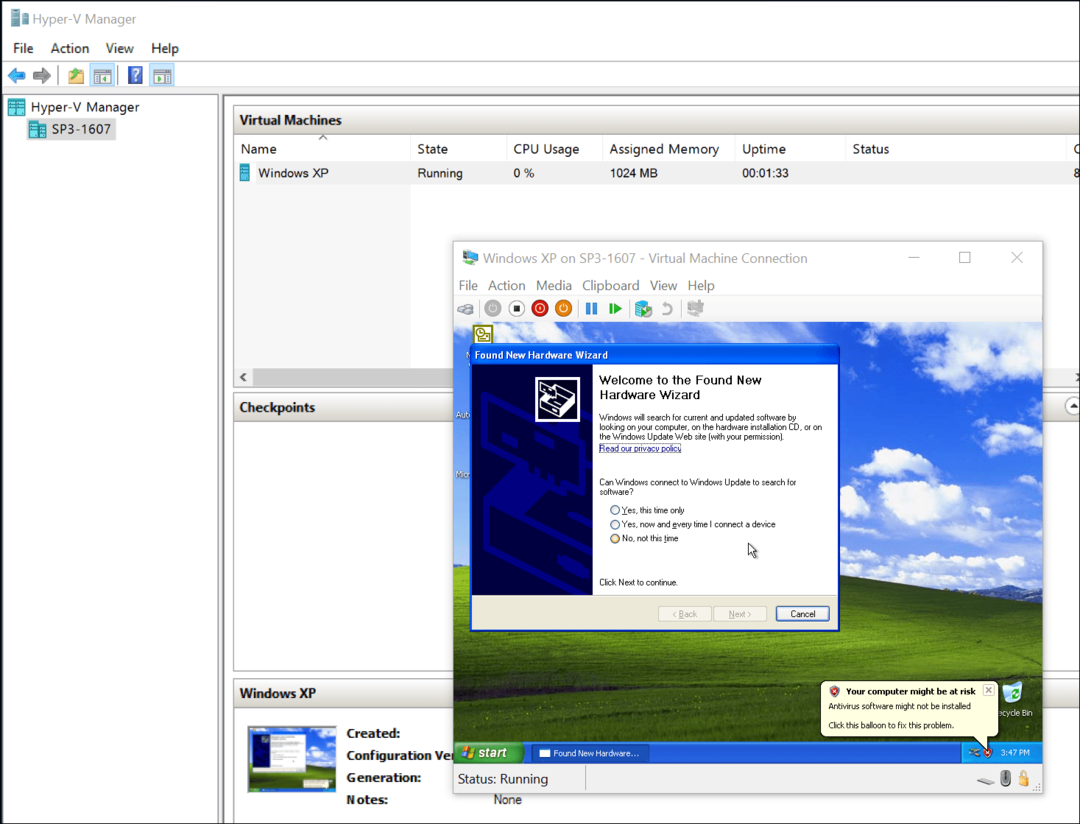 Migrieren von VirtualBox-VMs zu Windows 10 Hyper-V