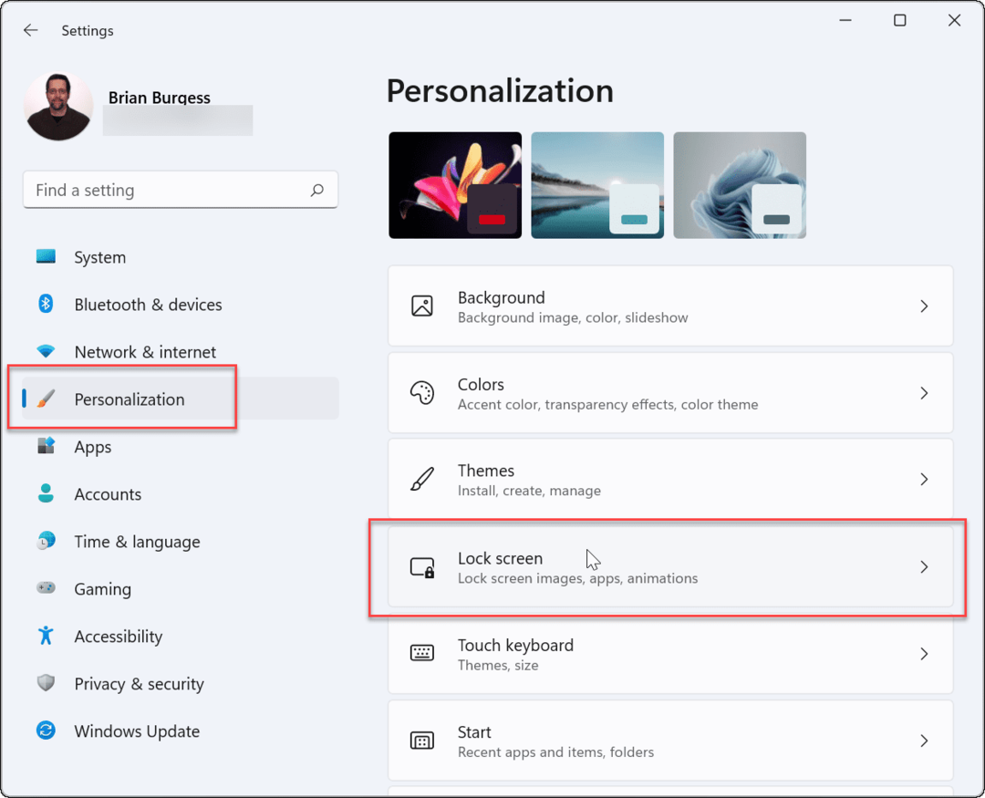 Personalisierung Bildschirmschoner verwenden Windows 11