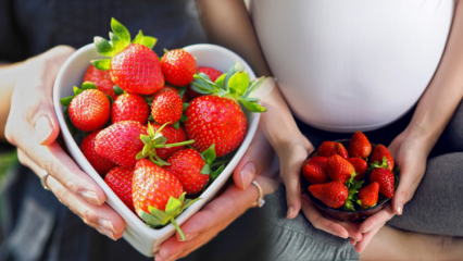 Befleckt das Essen von Erdbeeren während der Schwangerschaft Flecken? Bestimmt das Erdbeergeschlecht während der Schwangerschaft?
