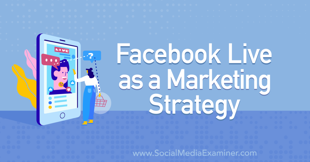 Facebook Live als Marketingstrategie mit Einblicken von Tiffany Lee Bymaster im Social Media Marketing Podcast.