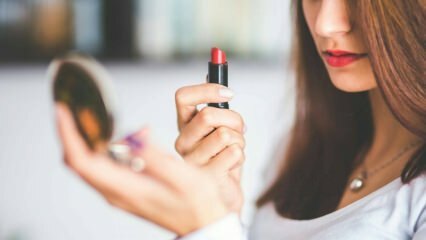 Fehler beim Auftragen von Lippenstift