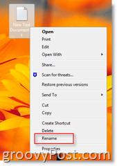 So benennen Sie eine Datei in Windows Vista:: groovyPost.com um