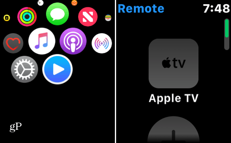Verbinden Sie die Apple Watch mit Apple TV