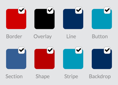 Wählen Sie Layoutfarben für Ihr RelayThat-Projekt.