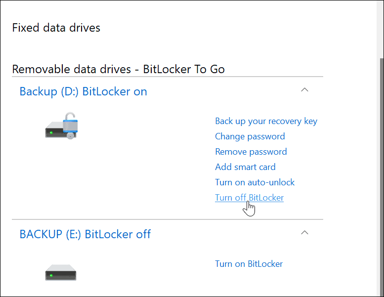 Verwenden Sie BitLocker to Go unter Windows 11