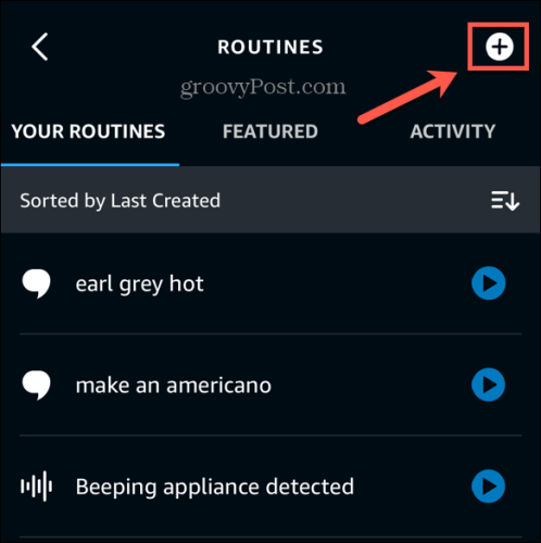 Alexa-App neue Routine