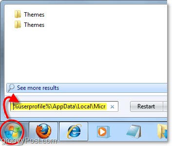 Laden Sie den Themenordner in Ihr Appdate und verwenden Sie den Profilspeicherort in Windows 7