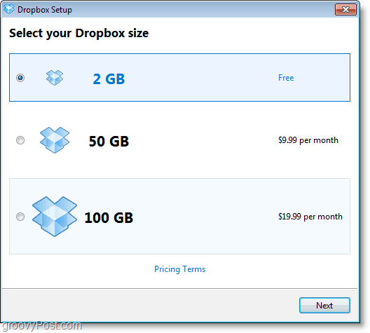 Dropbox-Screenshot - Holen Sie sich ein kostenloses 2-GB-Konto