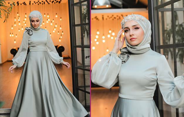 Die stilvollsten Abendkleider für Henna-Nächte! Hijab Abendkleid 2020