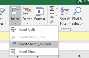 Zeile oder Zelle in Excel einfügen
