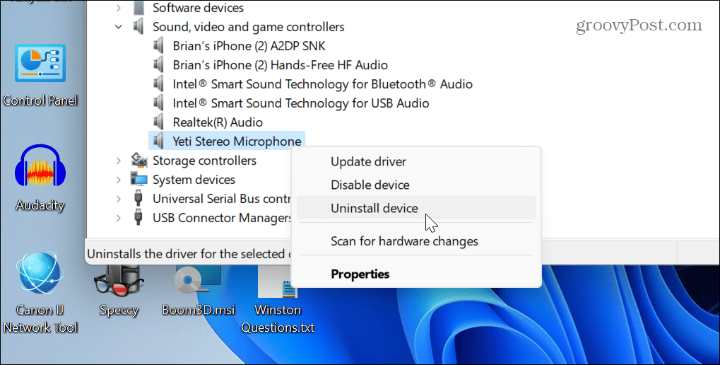 Audioeinstellungen unter Windows 11 zurücksetzen