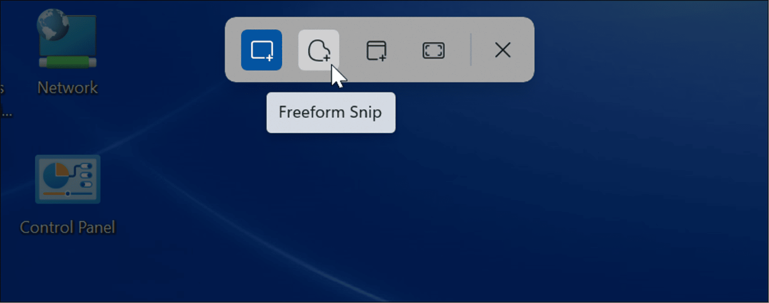 Snipping-Tool-Auswahl Erstellen Sie einen Screenshot unter Windows 11