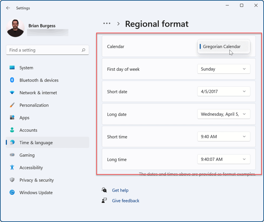 Passen Sie die Regionseinstellungen unter Windows 11 an