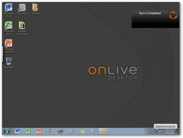 OnLive Desktop: Hintergrundbild ändern