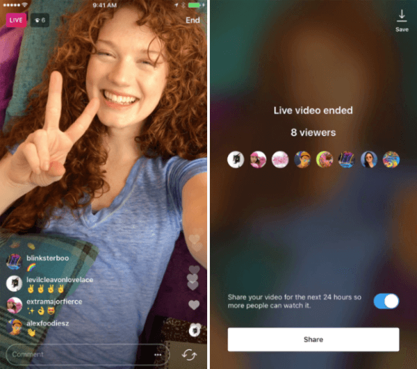 Instagram hat die Möglichkeit eingeführt, eine Live-Videowiedergabe für 24 Stunden für Instagram Stories freizugeben.