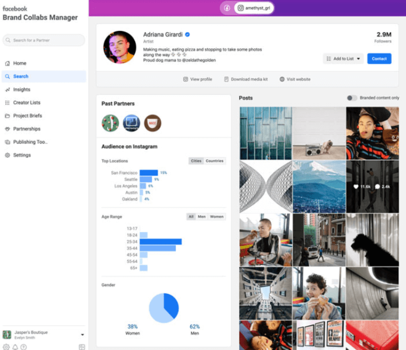 Instagram Brand Collab Manager und Pinterest Trends Tool: Social Media Examiner