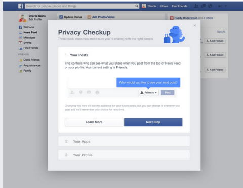 Facebook Datenschutzprüfung