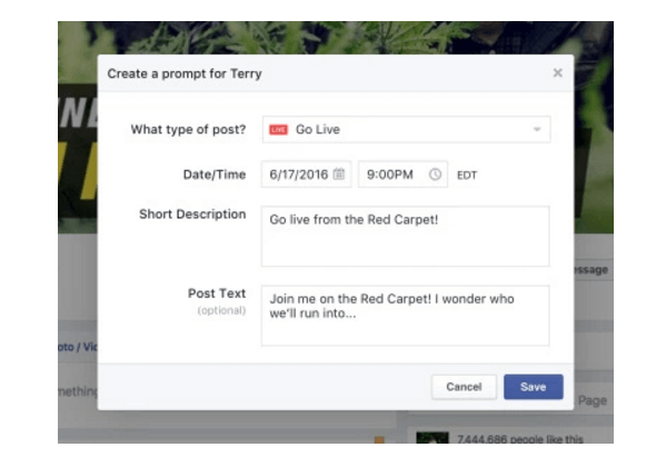 Facebook Mentions fügt verschiedene neue Live-Übertragungsfunktionen hinzu, z. B. Entwürfe und Erinnerungen für Live-Videos, Tools zur Moderation von Kommentaren, Zuschneiden von Wiederholungen und andere Anpassungswerkzeuge.