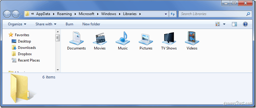 So ändern Sie das Symbol einer Windows 7-Bibliothek