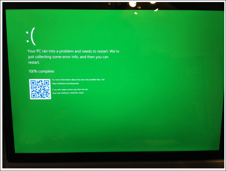 Microsoft führt Green Screen of Death exklusiv für Windows Insider ein
